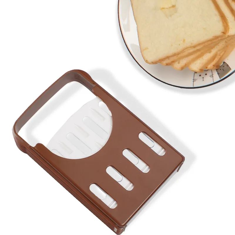 

Plastic Toast Bread Slicer Stand Foldable Loaf Cutter Rack Bakeware Slicing Tool Kitchen Gadgets