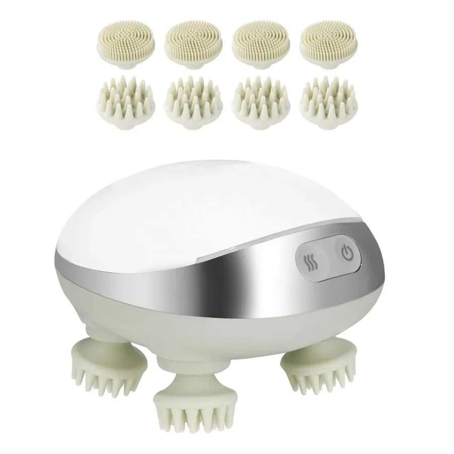 

Rechargeable Electric Scalp Massager with Heat Function for Home Use Waterproof Design Black Deep Relaxation and Improved Circu