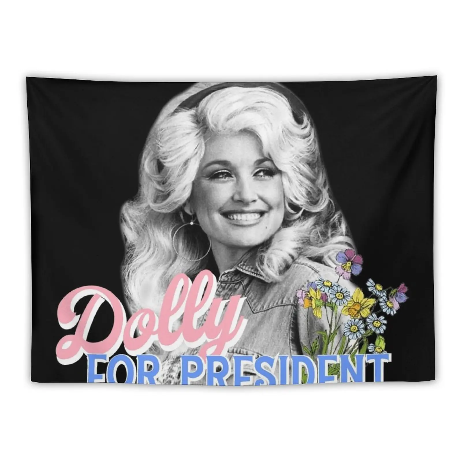 New Dolly Parton for President Tapestry Wall Tapestries Decoration For Home