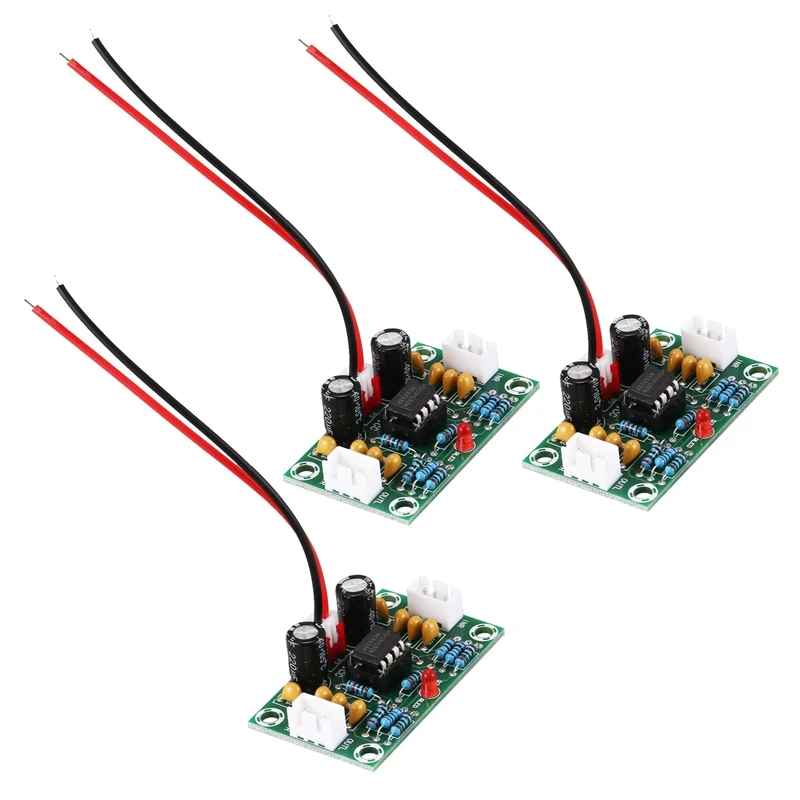 3X Mini Preamplificatore Op Amp Modulo Amplificatore Doppio Canale NE5532 Scheda Tono Preamplificatore 5 Vezzi Ampia Tensione 12-30 V