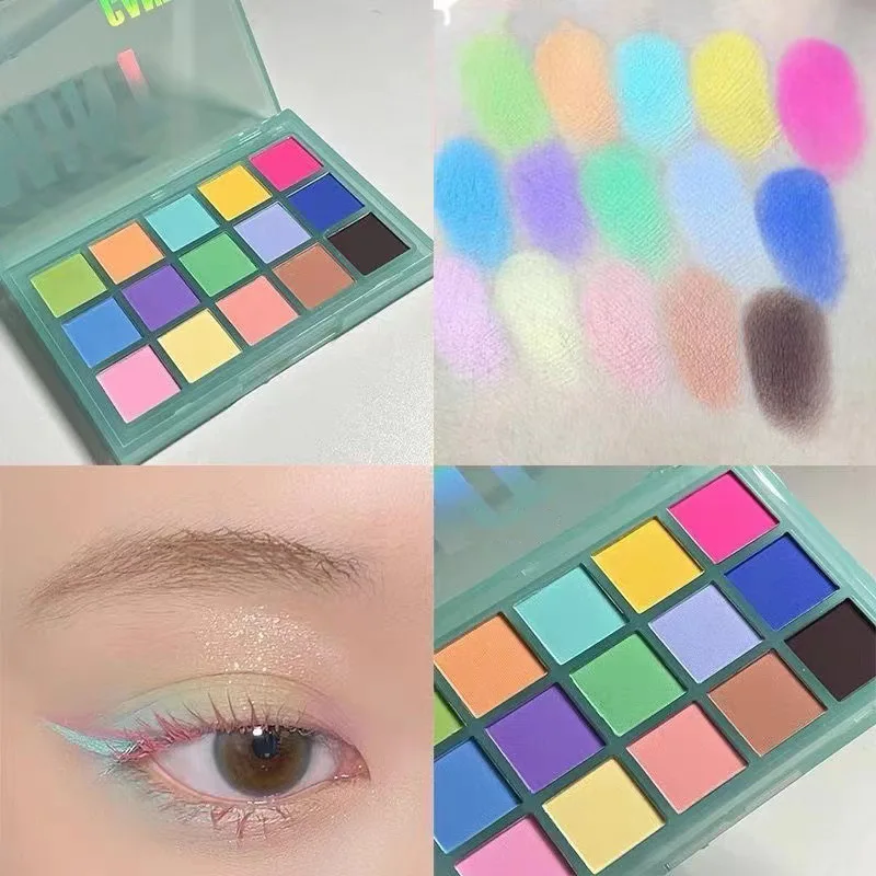 15 Colors Macaron Eyeshadow Palette Summer Color Series Korean Cute Makeup Eye Make-up Pallet for Female Makeup Full Makeup Set