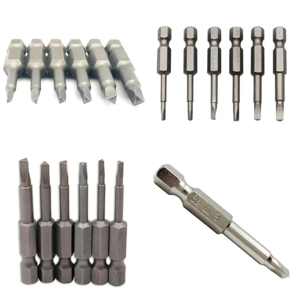 

652F Magnetic Triangular for Head Screwdriver Bits 1.8/2.0/2.3/2.5/2.7/3.0mm Triangular Screwdriver Bits 1/4 Hex Shank Ha