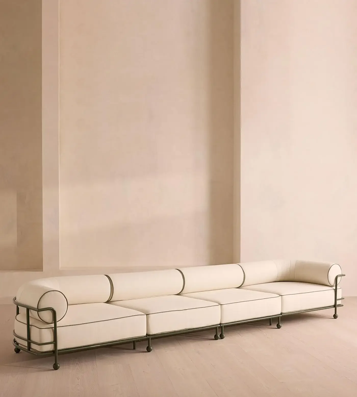 Modern Luxury Three-Seat Aluminum Garden Sofa Set Outdoor Furniture muebles de sala Home Hotel or Leisure or Living Room