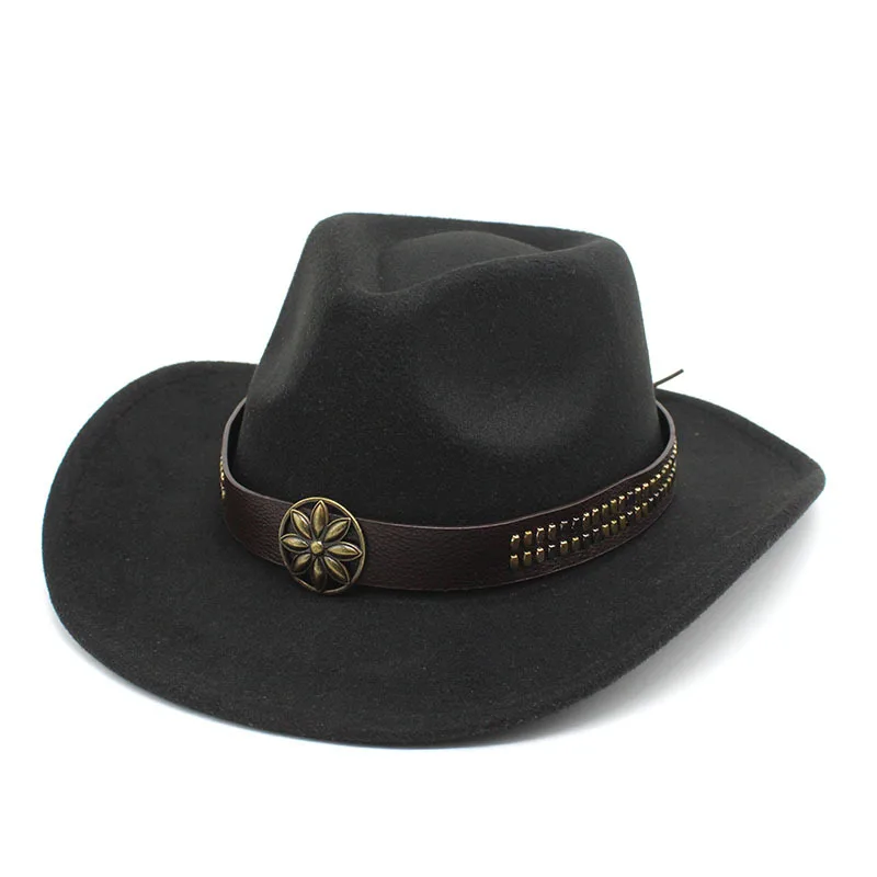 

Western Grassland Hat Tibetan Ethnic Style Sun-proof Cowboy Hat Men And Women Knight's Cap Tourist Hat Tibetan Top Hat