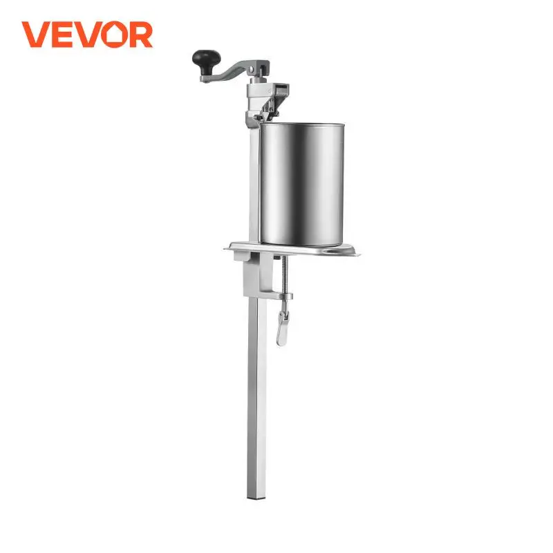 VEVOR Manual Can Opener Commercial Table Clamp Opener for Large Cans Can Opener with Base Adjustable Height Industrial Opener