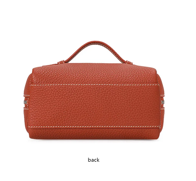 Aidanni Echtleder-Lunchbag für Damen, 2026 Neue Mini Tragbare Kosmetiktasche mit Reißverschluss, Aufbewahrungs- und Reise-Toilettentasche – Detail 15