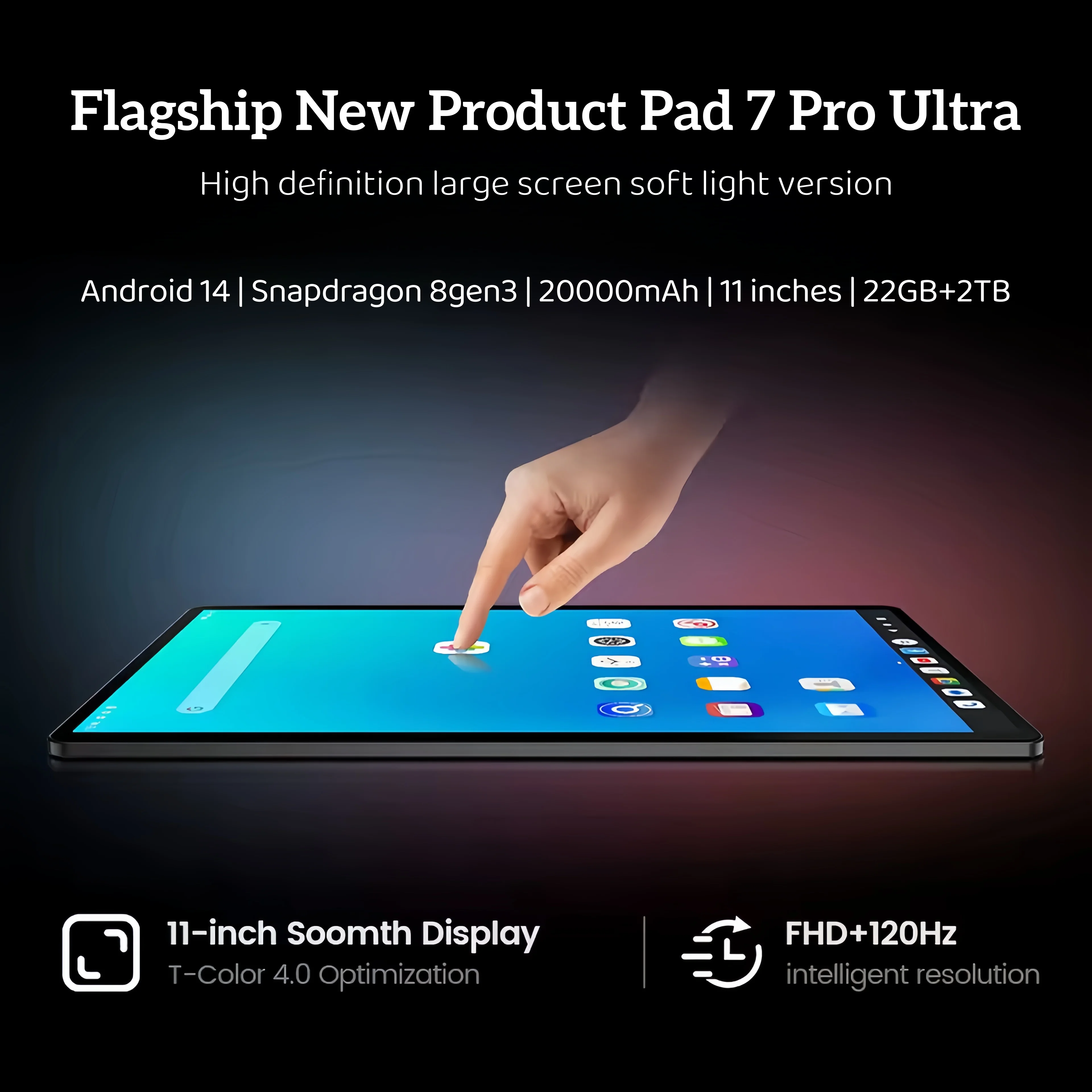 yZ[z2025NŐV O[o |[^u^ubg Android 14 Snapdragon 8 Gen3 11C` \tgCgXN[ Pad 7 Pro Ultra WiFi GPS WPS 5G