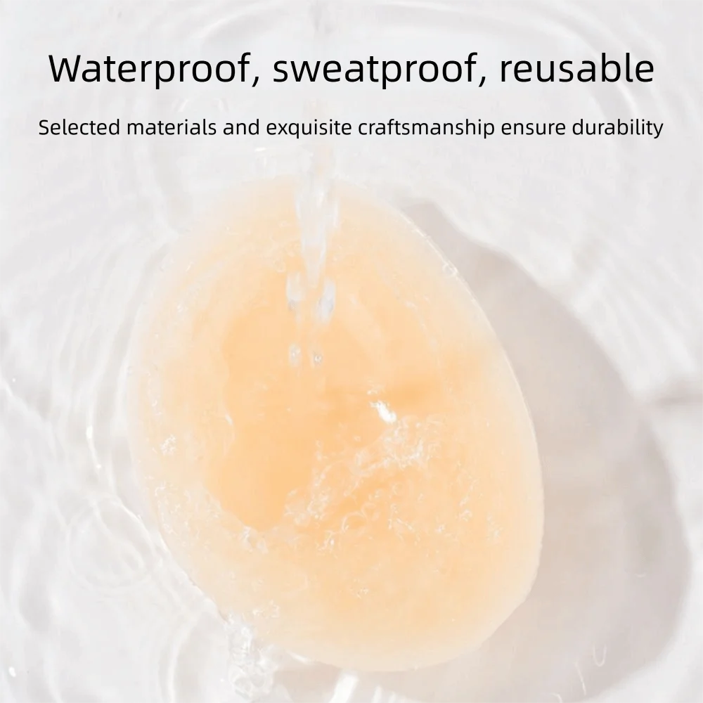Backless Women Invisible Bra Seamless Clear Straps Sticky Push Up Bra Padding Stealth Sweat-proof Silicone Gel Underwear