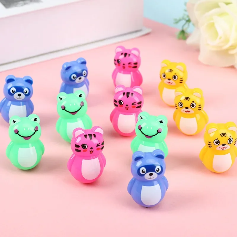 20Pcs Cartoon Mini Animal Tumbler Toys for Kids Birthday Party Favors Baby Shower Gifts Giveaways Pinata Fillers Goodie Bag