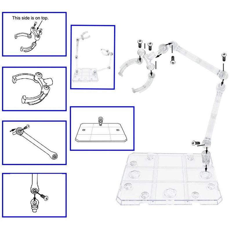 Hand-Made HG Model Robot Bracket Model Toy Holder Flexible Stand Display Show Figure Action Support