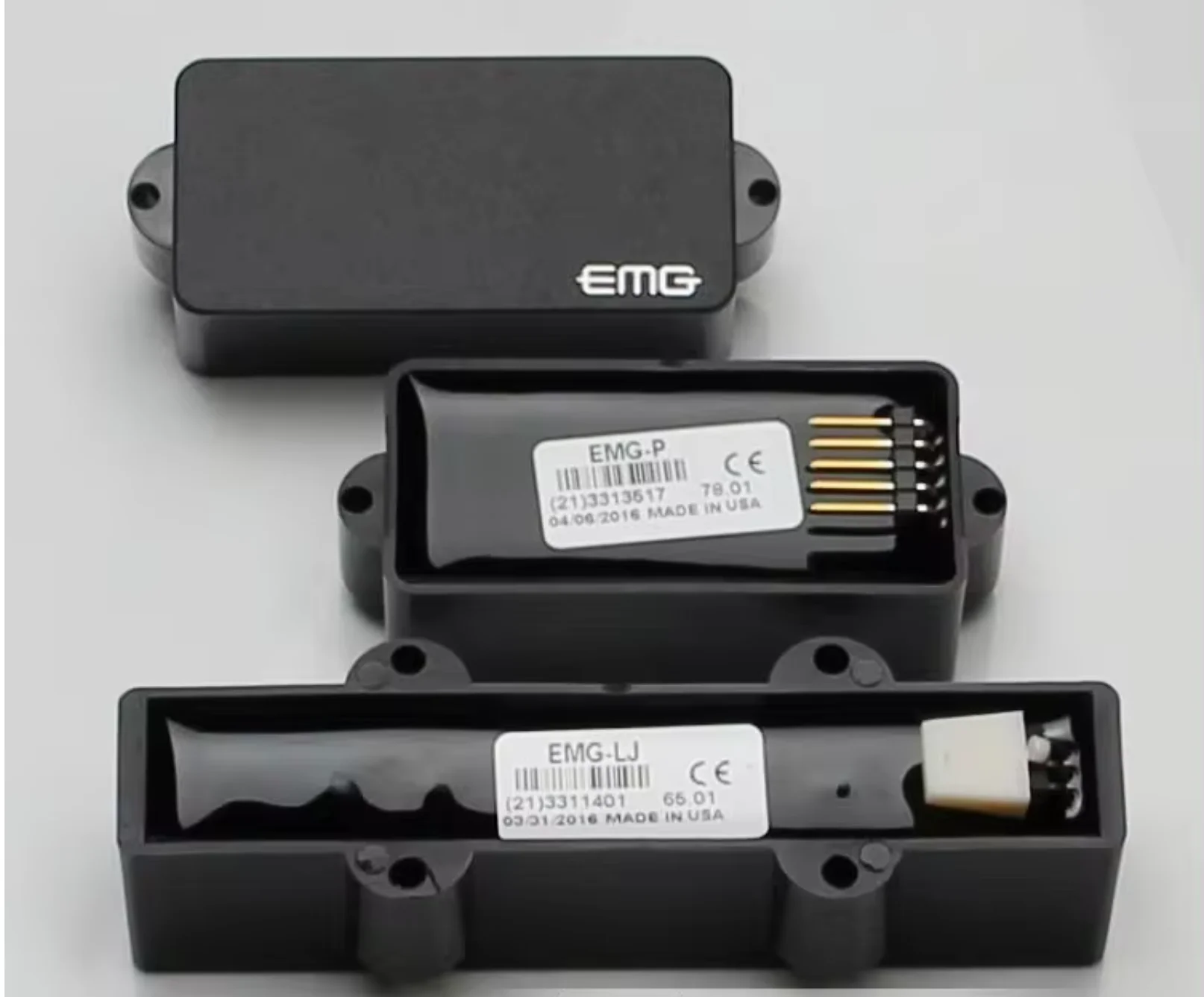 Genuine USA EMG Bass Pickup Set EMGP EMGLJ Active Closed Circuit for Precision Bass