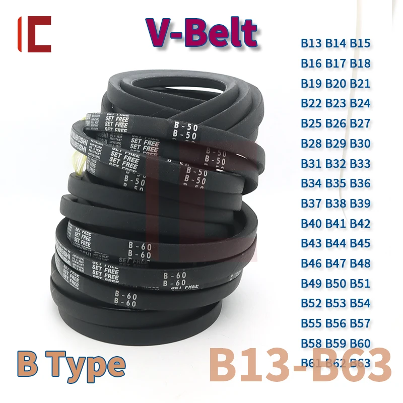 

V-Belt B Type Belt B13 to B63 B Type Triangle Belt for Automotive Agricultural Machinery V Belt Rubber Belt B Drive Belt B Type