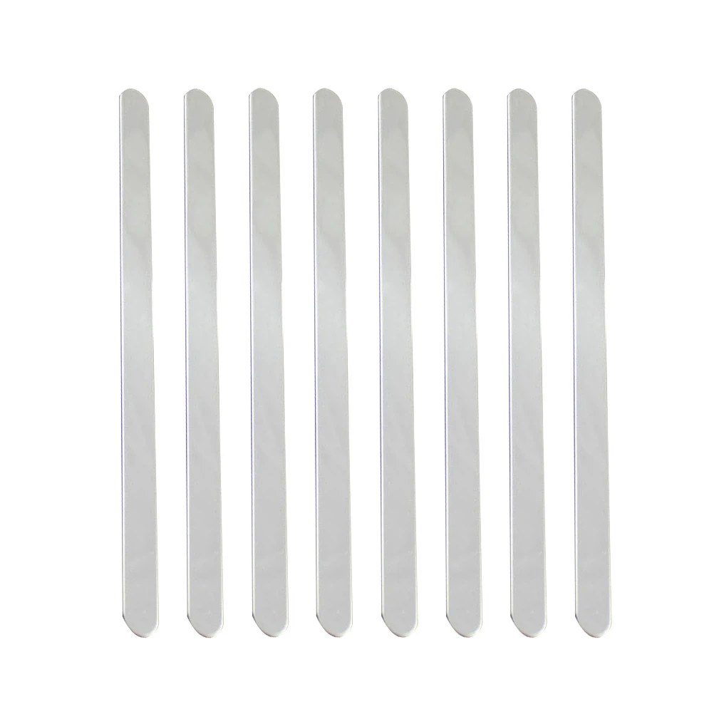 

8pcs StainlessSteel InnerCore DIYBracelet Making Cuff SturdyBangle Blanks ReusableAntiRust SmoothSurface MatteBack