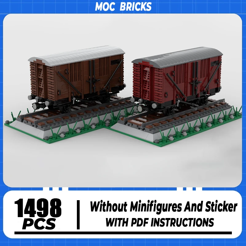 1:48 Scale Railway Train Model Moc Building BlocksTechnology Modular Brick DIY Assembly Construction Toy Holiday Gifts