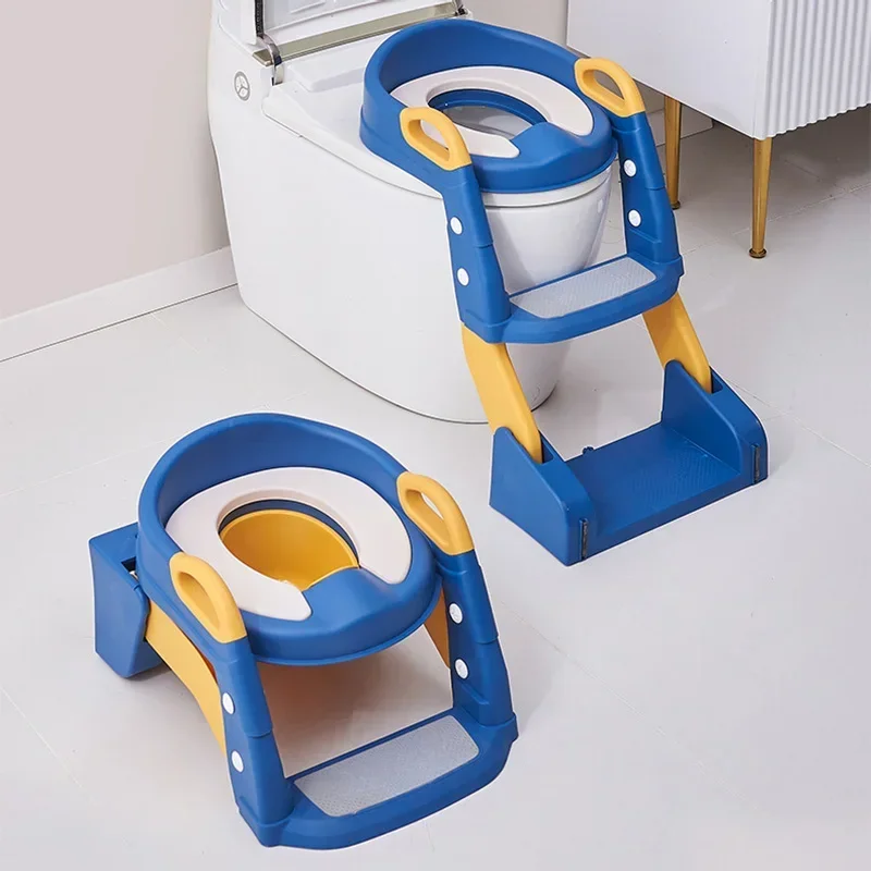 

Newly Upgraded Portable Toilet Seat Foldable Children's Pot Potty Training Seat Step Stool Portable Potty Child Pot Bebe Toilet