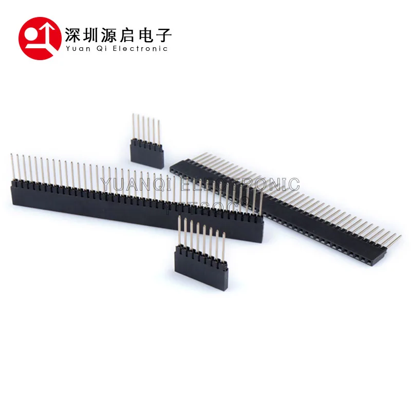 2.54mm Double Row Female Pin Header Long Pin 12.2mm 2*20p 6/8/10/32/40 Socket PCB PC104 23.2mm Connector For GPIO 3B+ 4B Arduino