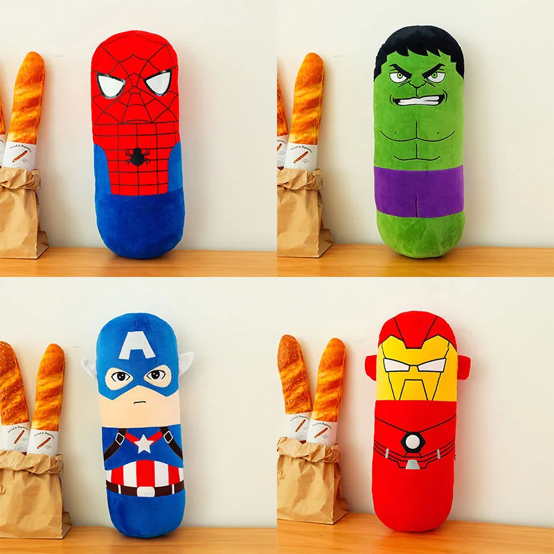 50 センチメートルマーベルアベンジャーズぬいぐるみスパイダーマンアイアンマンハルクぬいぐるみ人形キャプテンアメリカコスプレ枕ルーム装飾ソファクッション