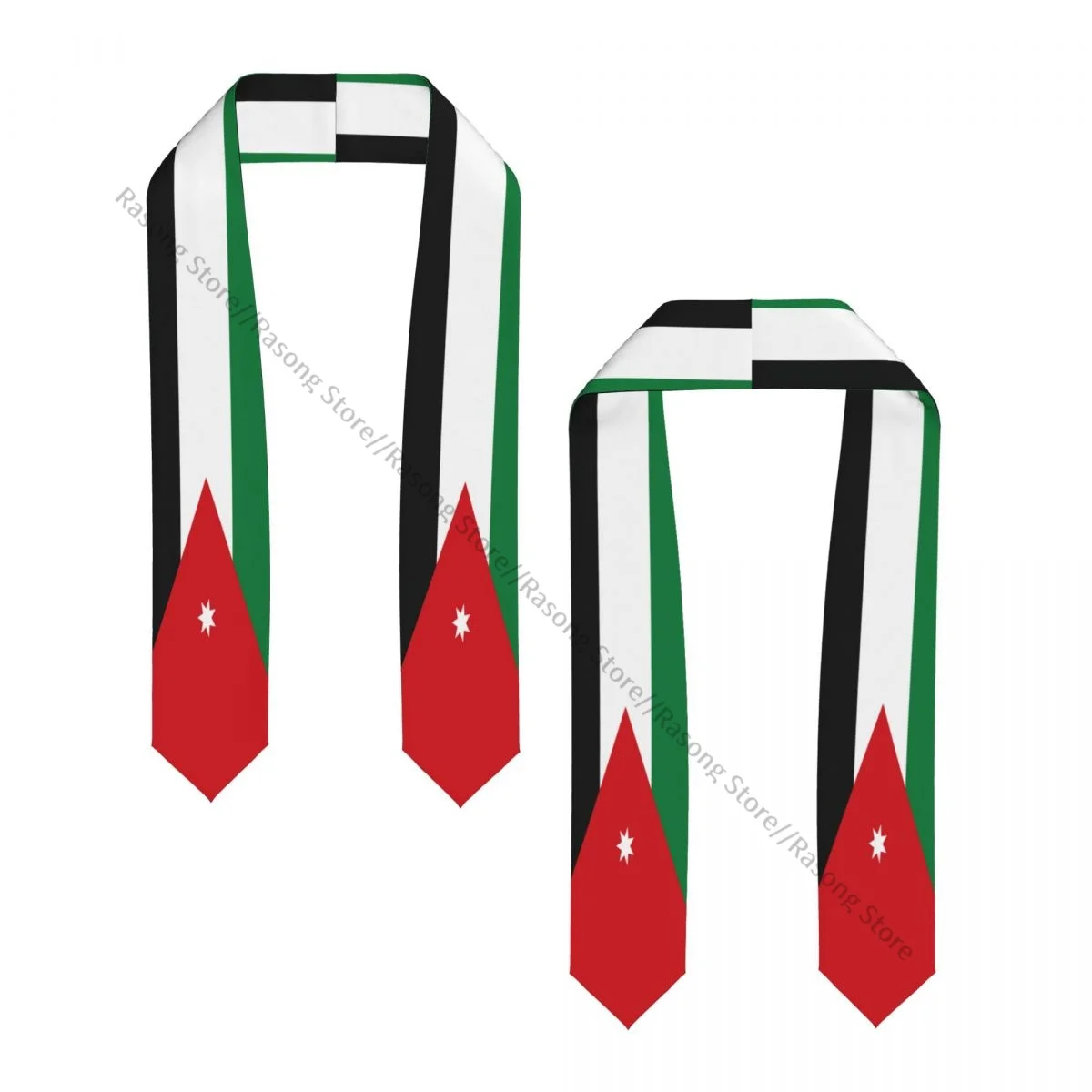 Jordan Flag Unisex Adult Graduation Stole Shawl for Academic Commencements Celebration Uniform