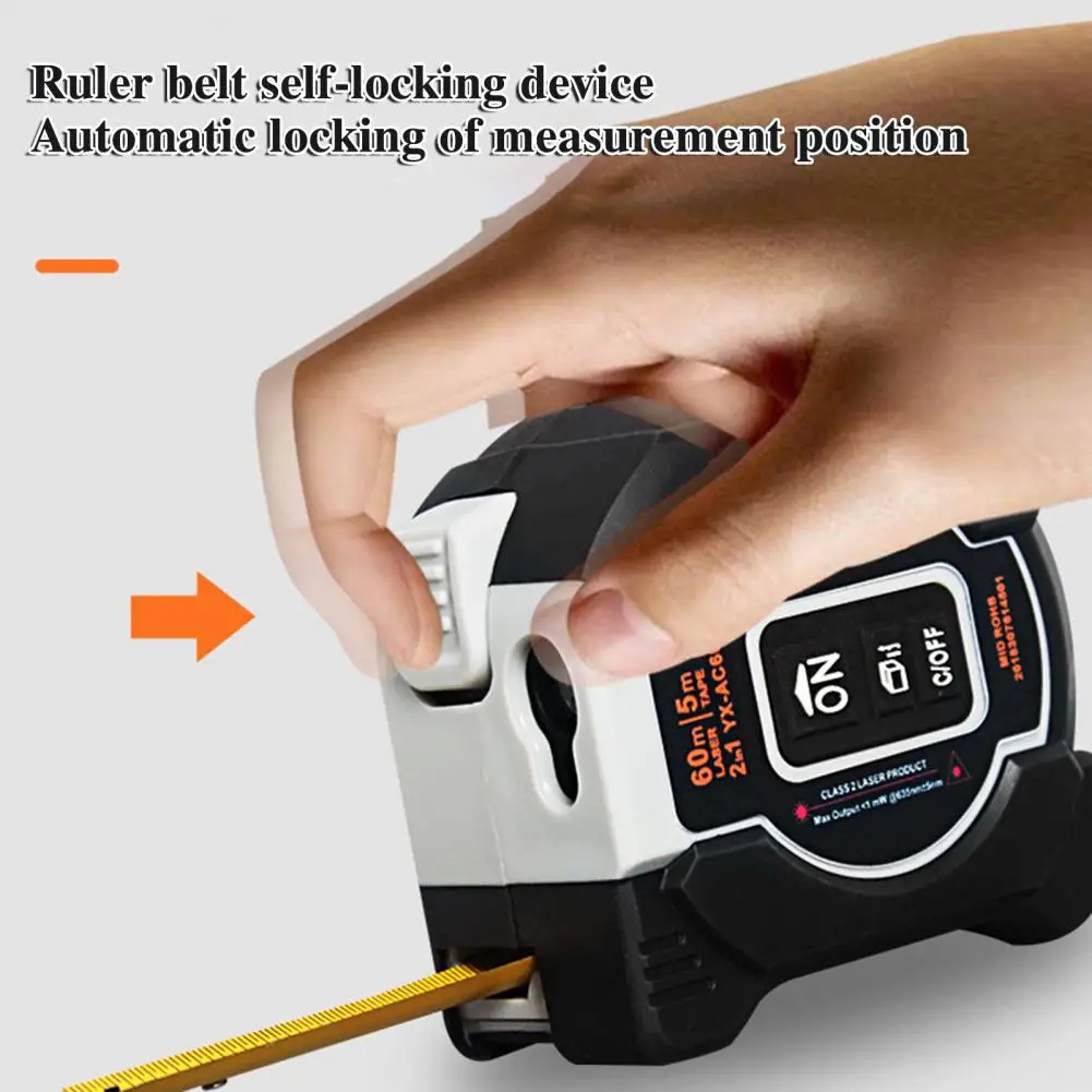 Self-locking Measurement Ruler Led Digital Display Multifunctional Measuring Ruler High Accuracy Rechargeable Tape for Precision