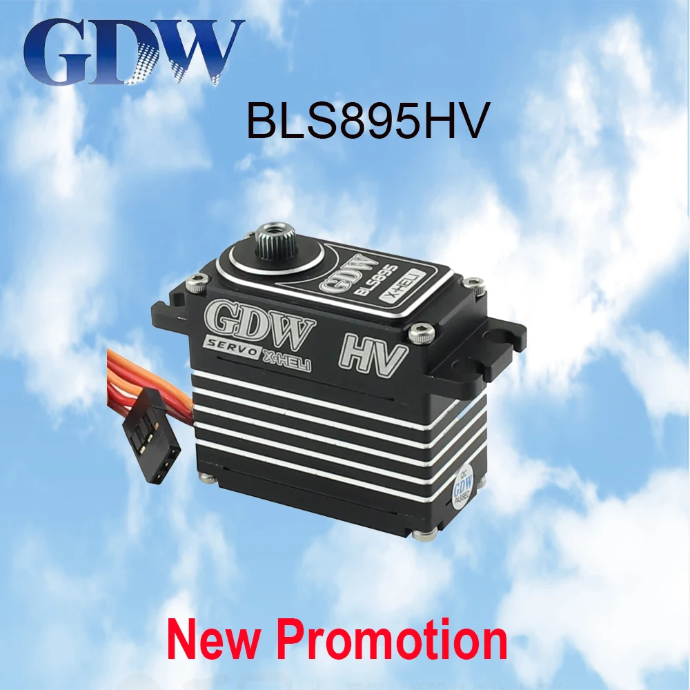 

GDW Servo BLS895HV All Metal Shell 78g Big Torque HV Standard Digital Brushless Servo For RC Helicopter Lock Tail Steering Gear