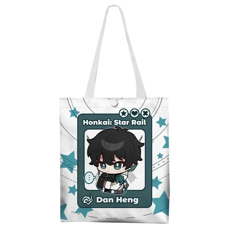 

Anime Game Honkai: Star Rail Cos March 7Th Caelus Stelle Sier Wolf Blade Etc. Unisex Digital Print Casual Shoulder Bag Gift