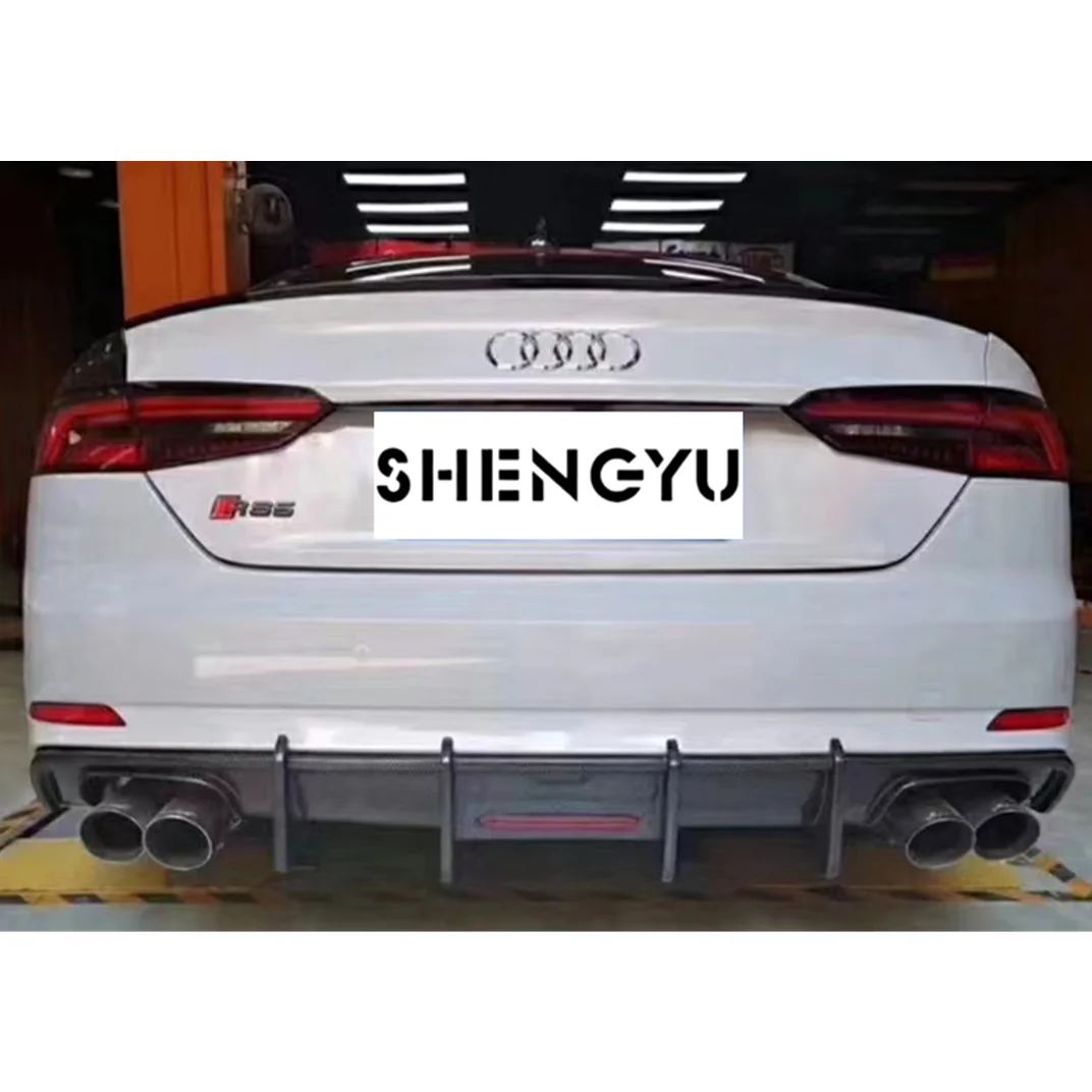 

Car Body Kit for Audi A5/S5 2017-2019 Contain Carbon Fiber Rear Diffuser with Light