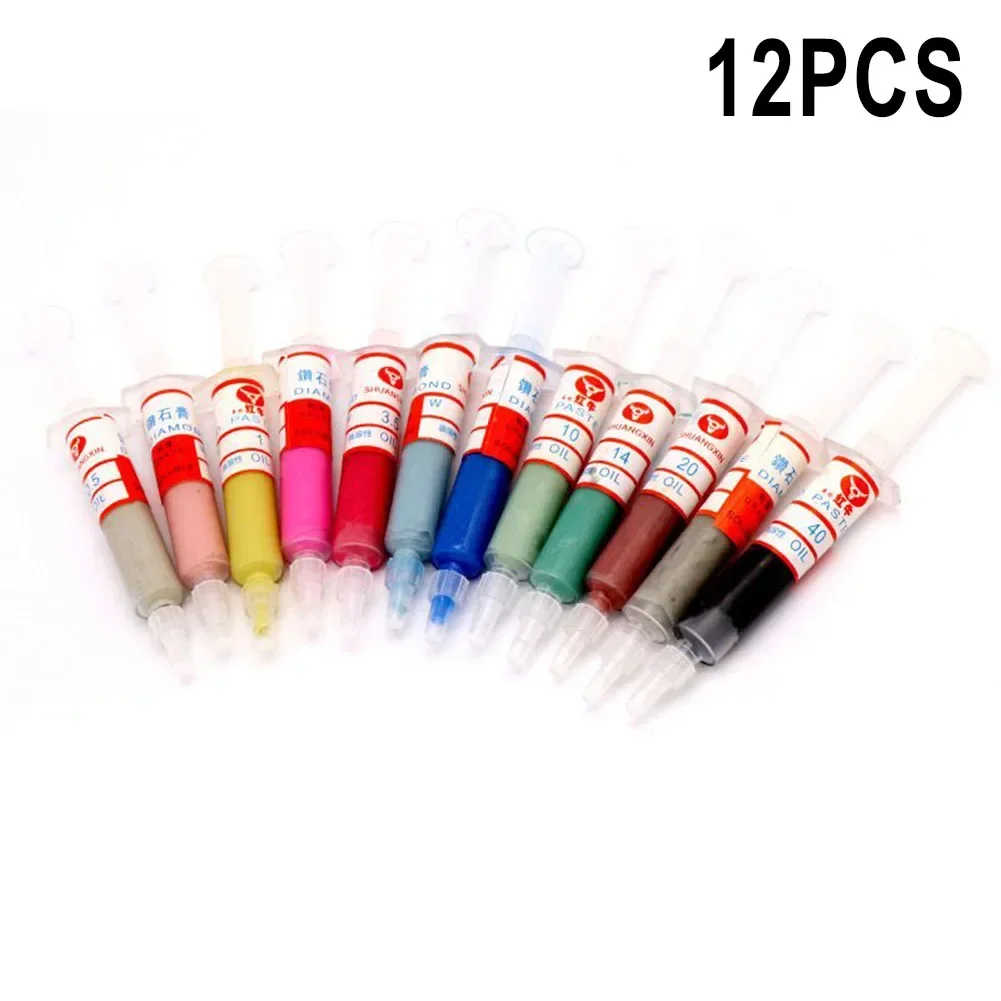 Diamond Abrasive Paste Diamond Polishing Lapping Pastes Compound Syringes Set 0.5-10 Micron Abrasive Tools