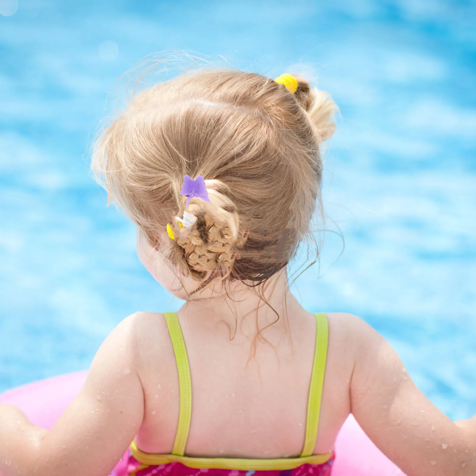 

100Pcs Children Hair Clips Mini Hair Claws Mixed Color for Styling Braids Curls Cutting Sectioning Holders