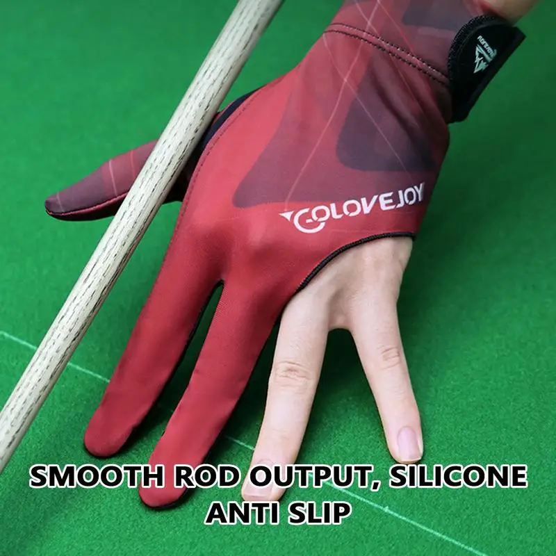 Universal Billiard Pool Gloves Non Slip Three Finger SnookerGloves Pool Player Gloves Billiard Training Accessories