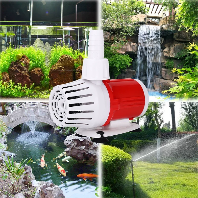Silent Fish Tank Submersible Pump Bottom Suction Side Suction Filter Suction Manure Pump Small High Lift Fish Tank Change Pump