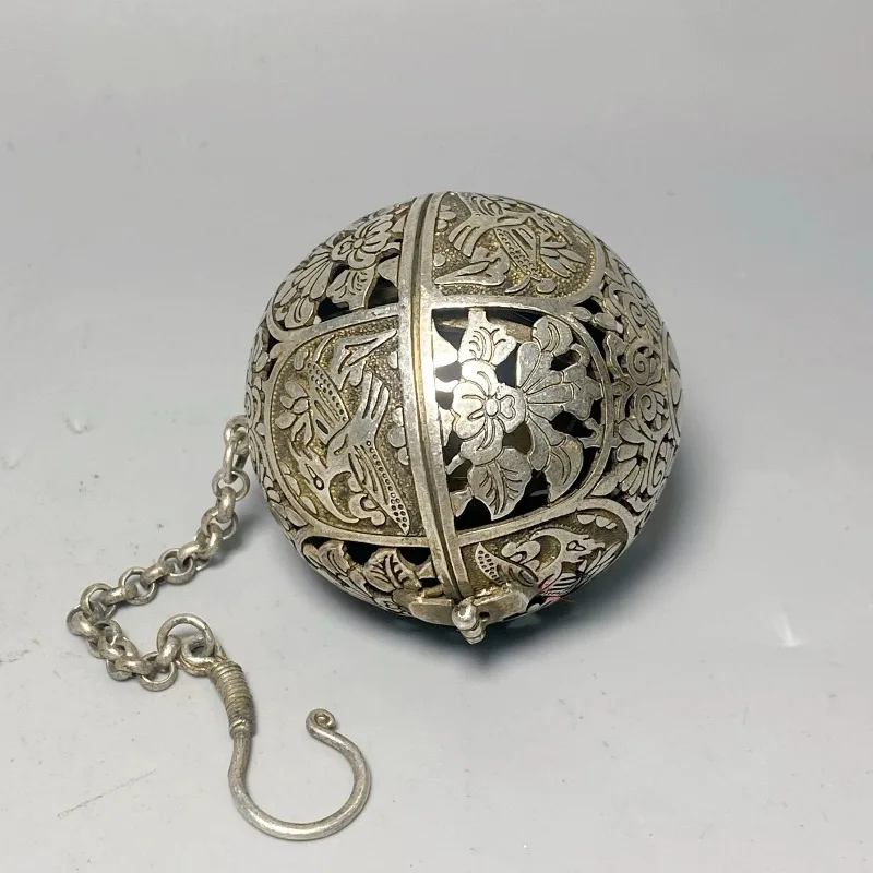 Antique Aromatherapy Ball Hollow Mini Home Incense Ball Backflow Incense Burner Sachet Ball Pendant Tea Ceremon