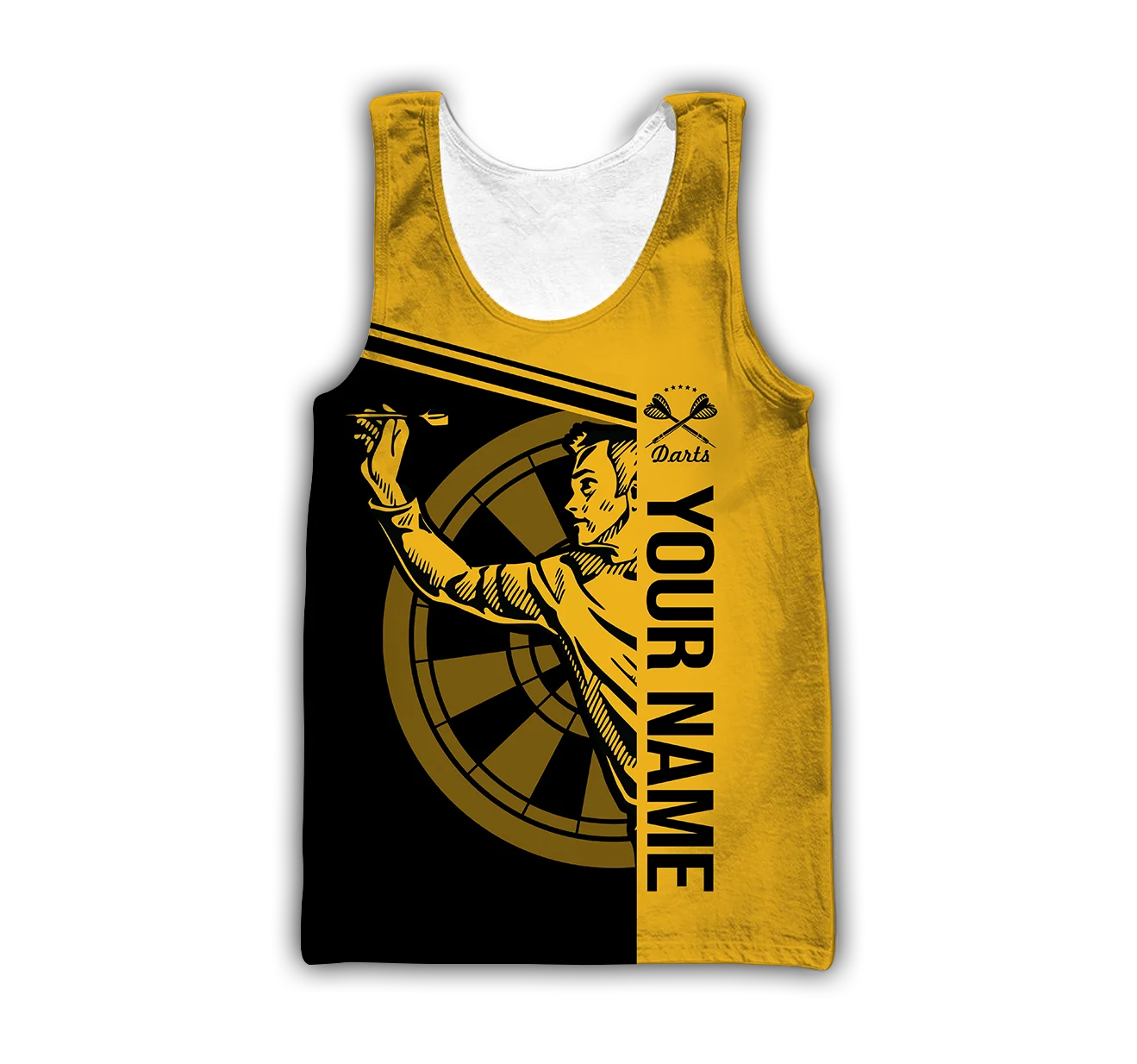 PLstar Cosmos 3DPrinted Darts Player Sport Custom Name Harajuku Casual Tank Top Vest Unique Unisex Men/Women Sleeveless Style-1
