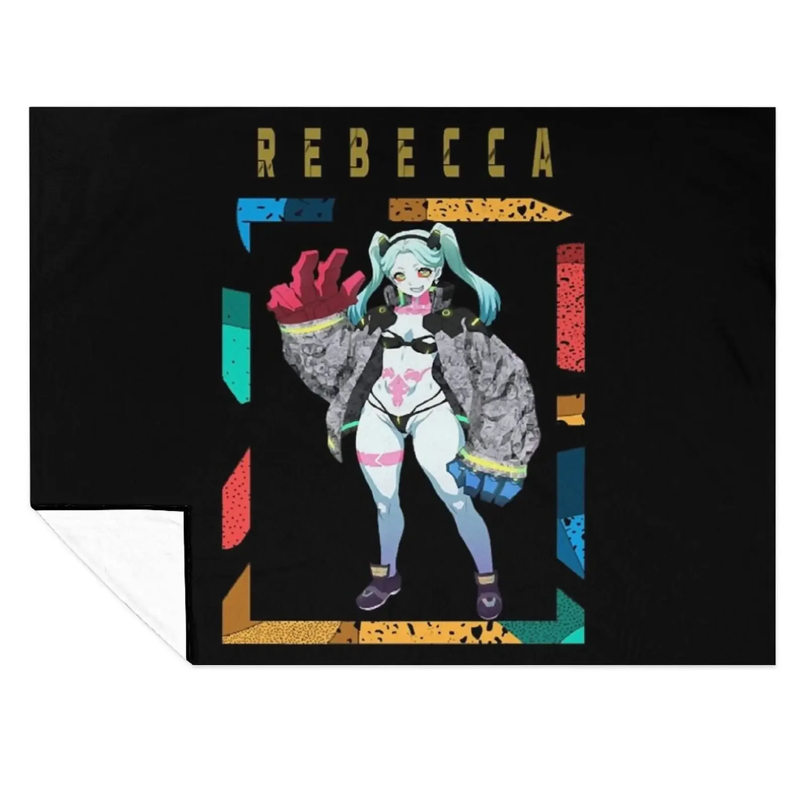 

Rebecca Cyberpunk v1 Throw Blanket Multi-Purpose Retros For Sofa Thin Bed linens Blankets