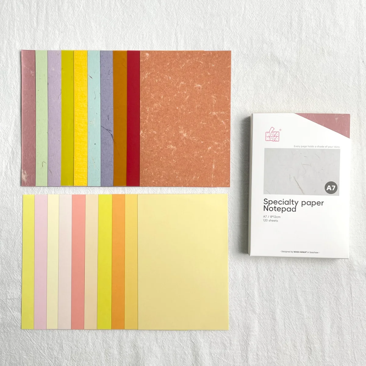 20 Designs Craft Paper Collection 100 Sheets Decorative Textured Paper Pad for Scrapbooking Journal DIY Handmade Material