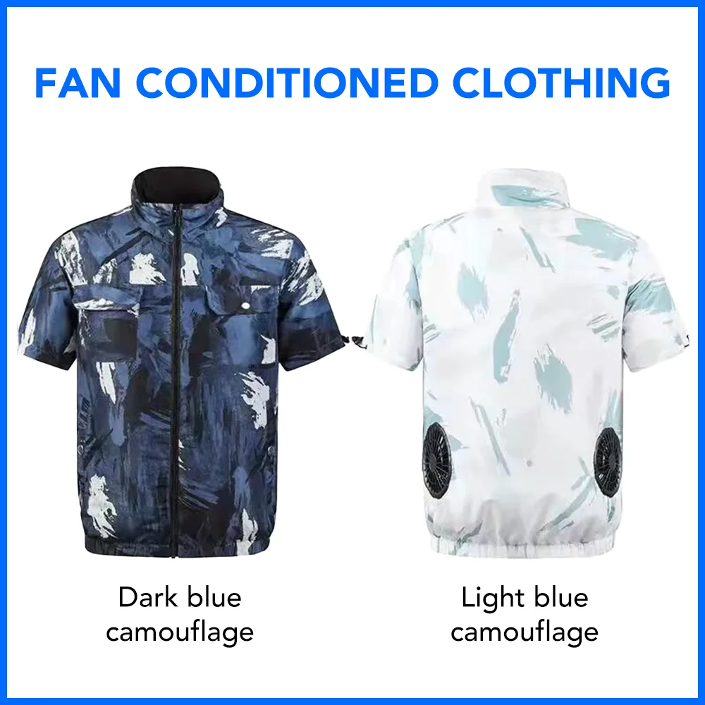 Summer Air Conditioning Clothes Short Sleeve Men Motorcycle Jackets Outdoor High Temperature Protection Work Clothes Breathable