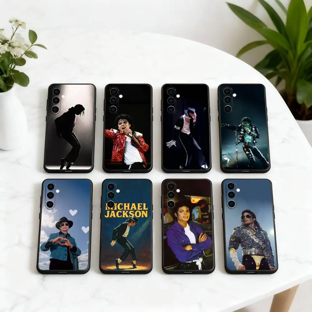 

Dance King M-MichaelS J-Jacksons Phone Case Black Silicone Soft For Samsung Galaxy A73,A72,A71,A70,A53,A52,A51