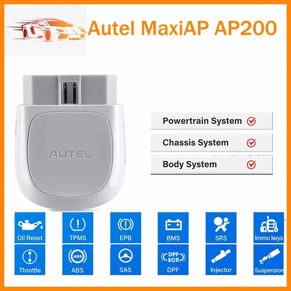 Autel AP200 Bluetooth Scanner Full System Diagnostic Tool Auto Code Reader More 7 Resets Sevice Pk Golo pro4.0 DBSCar5 Eeaydiag