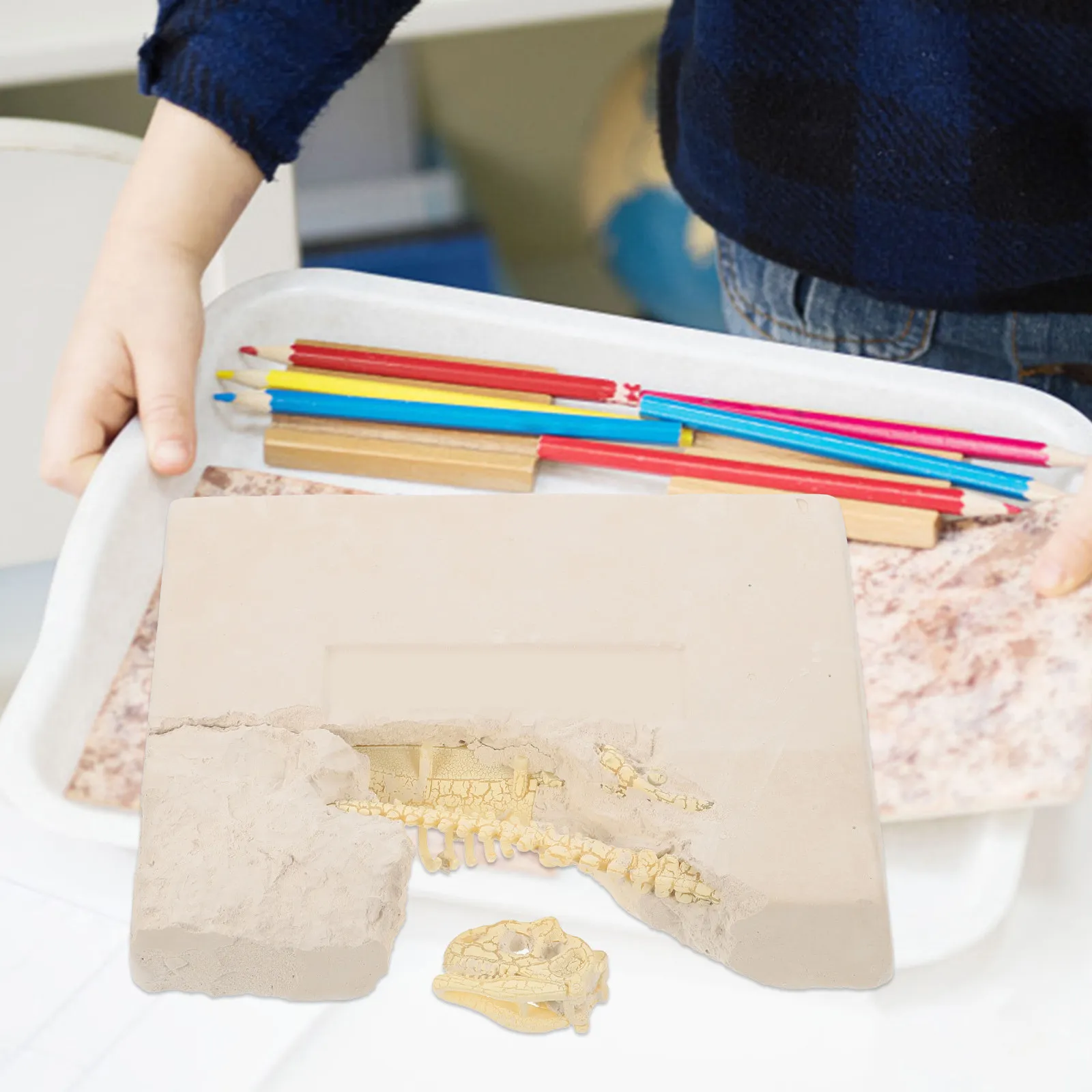 

1Set Dinosaur Excavation Kit Kids Digging Set Prehistoric Theme Educational Science Kit for Children