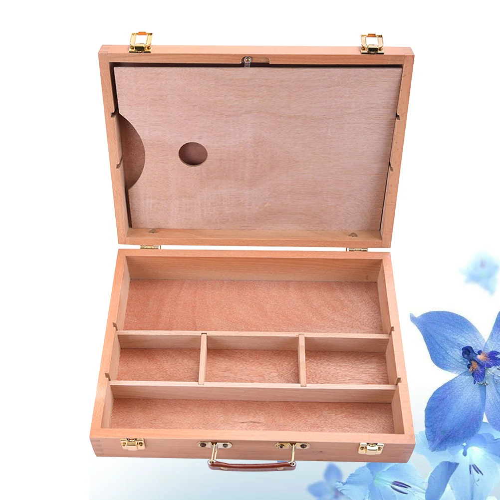 Painting Box Oil Easel Suitcase Portable Multifunctional Toolbox Beech Watercolor Artist Sketch Paintings