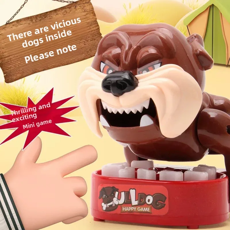 Popularna zabawka: Rekwizyt do żartów – "Uważaj, szalejący piesek!" – Śmieszna i kreatywna zabawka dla dzieci i dorosłych do straszenia, z funkcją gryzienia palców.