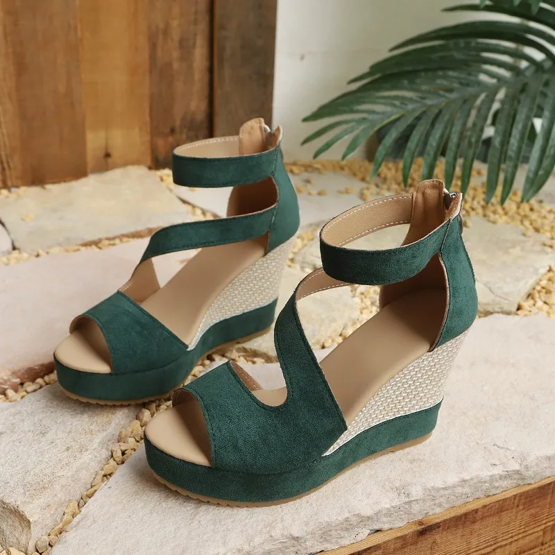 Platform Heels Women's Summer 2026 New Non-Tired Feet Open Toe Wedge Sandals