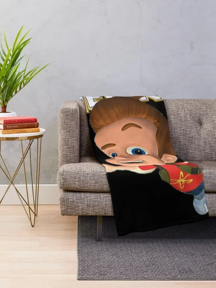 Jimmy Neutron Gotta Blast! Throw Blanket Beach Decorative Beds Softest Decorative Sofas Blankets