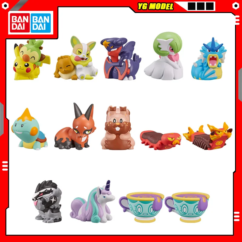 

Bandai Pokemon Action Figure Model Pikachu Eevee Sinistea Gyarados EX CASHAPON Friends on The Journey Series Ornament in Stock