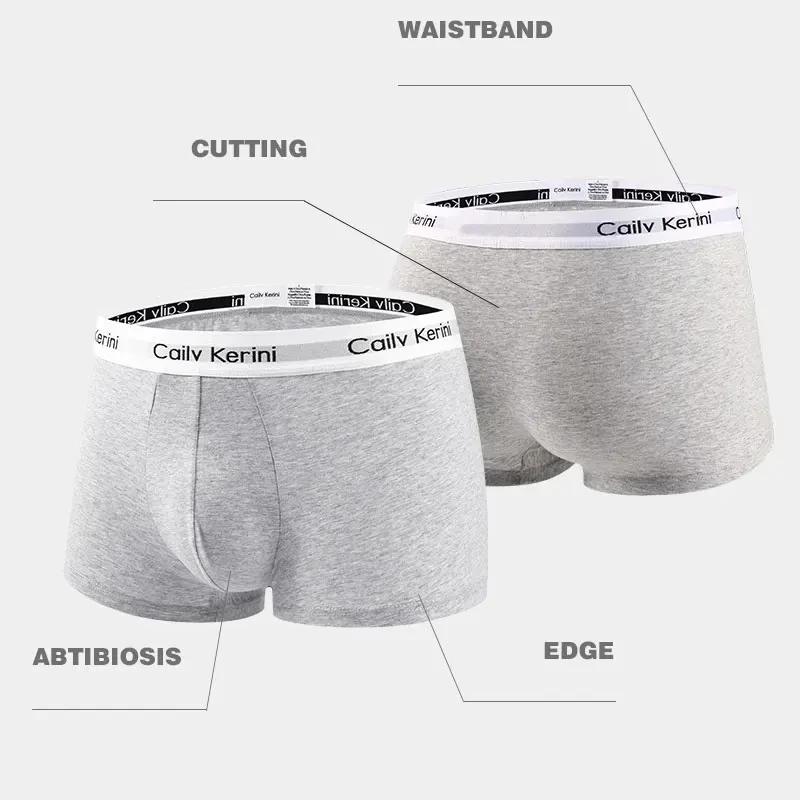 Calcinhas sem costura marca letra masculina, cuecas de algodão, cuecas masculinas, boxer e cuecas, shorts de luxo