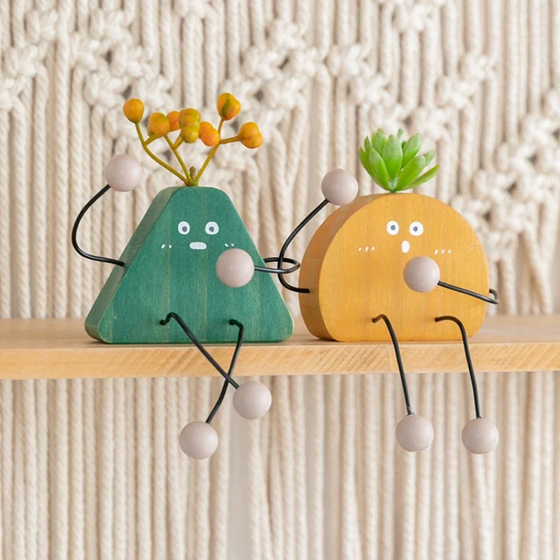 Desktop Home Cabinet Hanging Foot Doll Decoration Kindergarten Children's Kitchen Decoration Happiness Small Items