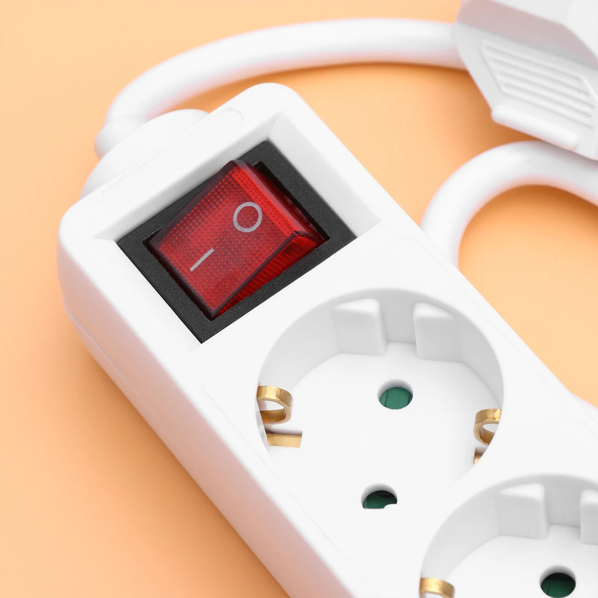 

Multifunctional Power Strip 6 Ports 250V EU Plug Portable Outlet Climbing Wall Design Space Saving Home Office Travel Use