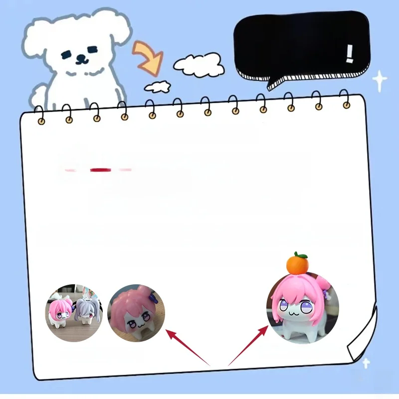 تمثال دورو نيككي إصدار Q من فيكتوري جوديس، لعبة كلب وردي، ديكور أنمي، هدية، نموذج PVC ثابت، لعبة للأعمار 8+