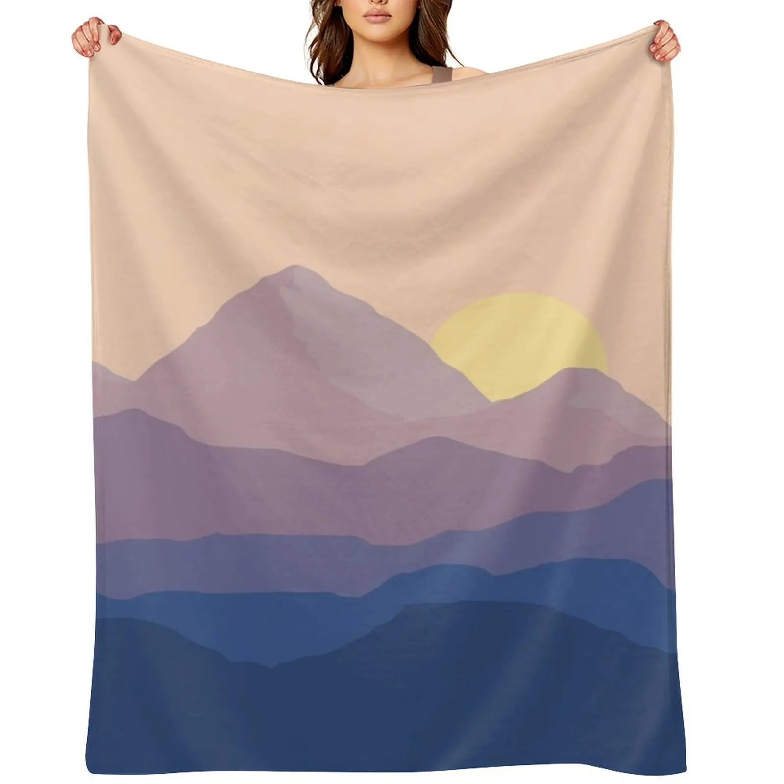 

Chill Mountain Horizon Throw Blanket Hairy Sofas Sofa Throw Kid'S Blankets