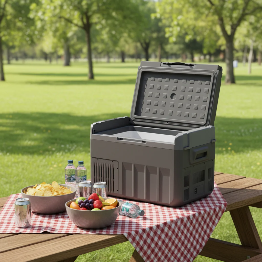 

TULX 39.1L Portable Single-Zone Factory Truck Compressor Freezer Refrigerator Cooling 12V/24V/AC 100-240V -22C 20C Temperature