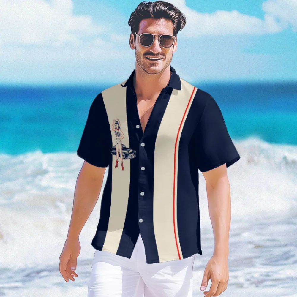 

Summer Hawaiian Shirt Creative Tops Streetwear Fashion Men Shirt Party Luxury Shirts Fashion Holiday Short Sleeve Male Clothes